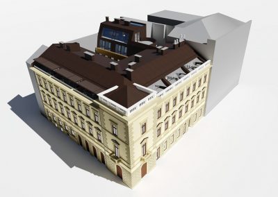 Andrássy úti tetőtér beépítés